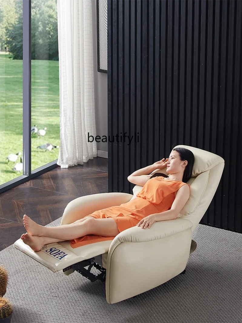 

smt14 First-Class Leather Modern Minimalist Living Room Functional Electric Single Recliner