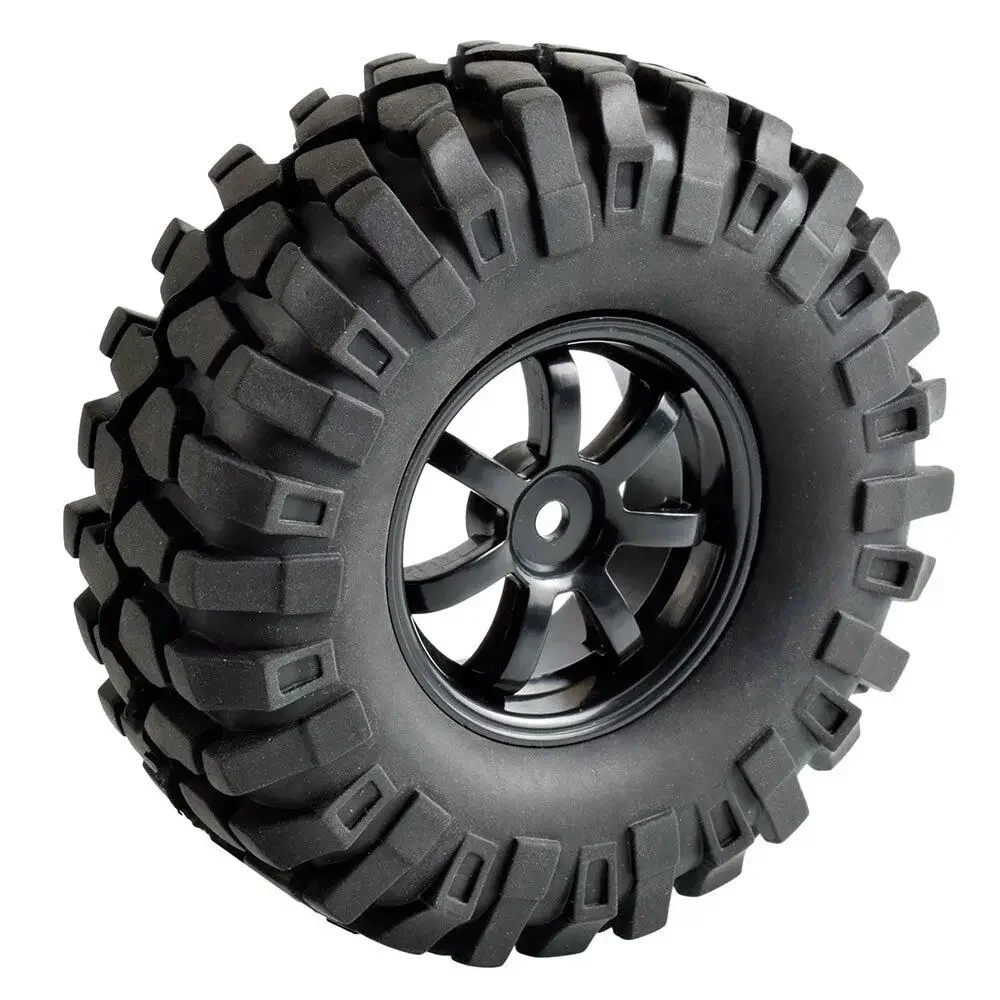 RC 9005-7006L Rubber  Tires 108mm & Wheel 4P for RC 4WD Axial Rock Climbing