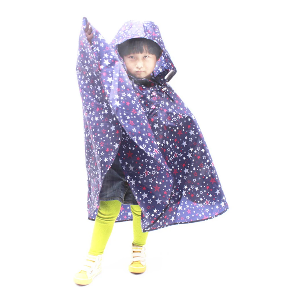 Capa de chuva infantil com capa de estrela fofa Ponchos infantis com capuz