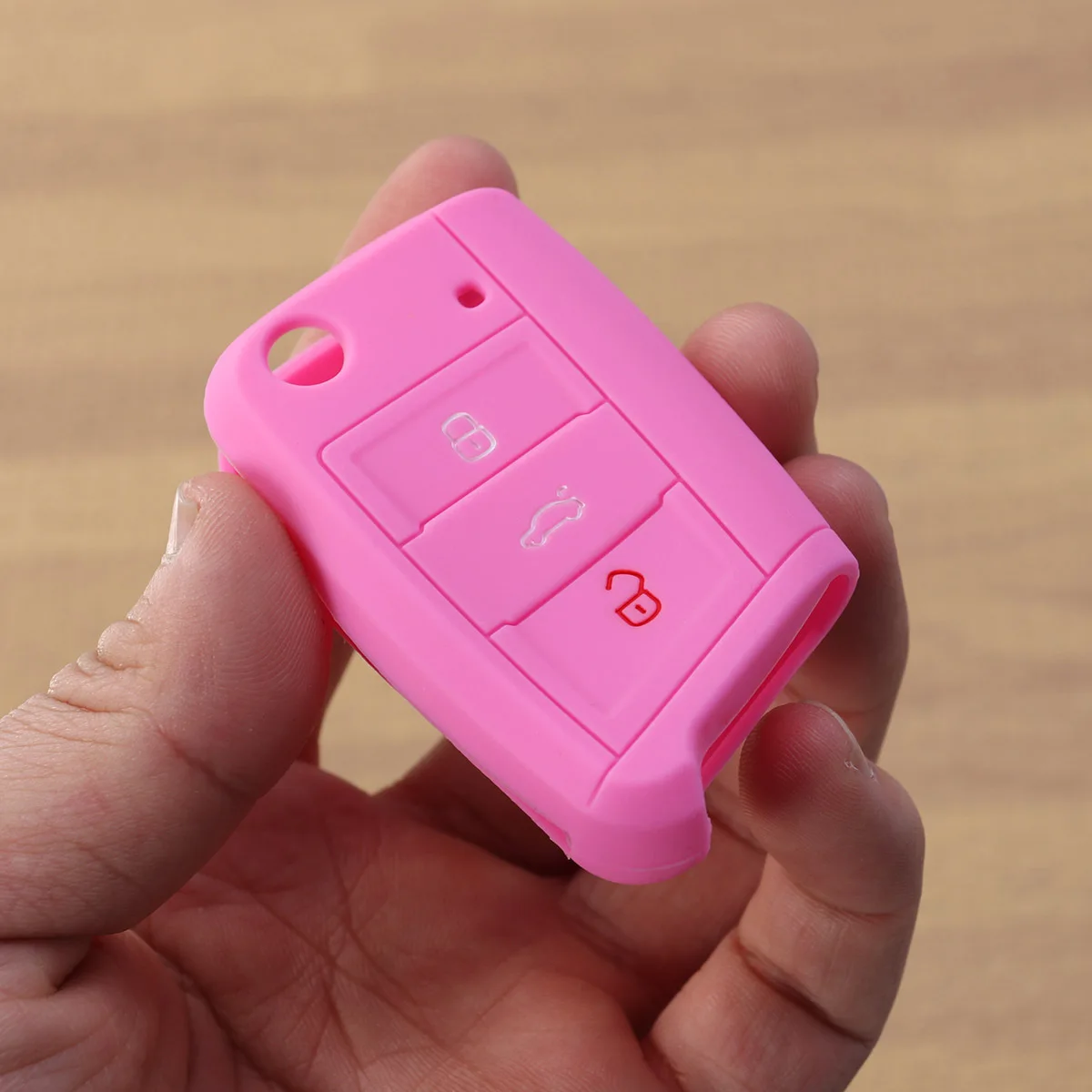 

Silicone Key Case Cover for Series Pink - Scratch Proof Car Key Container with Shock Absorption Protection Holder