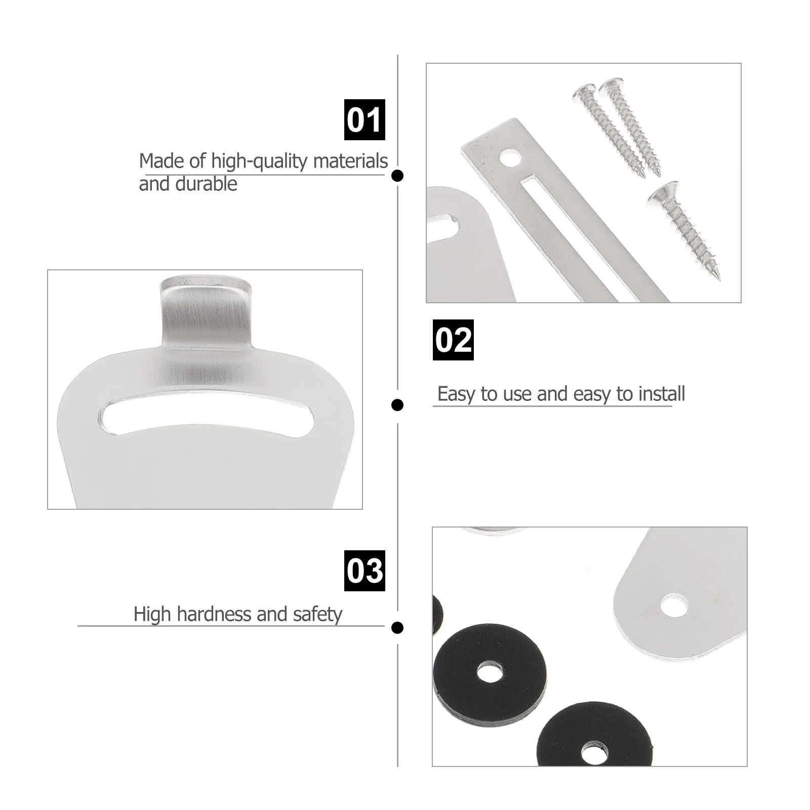 

1Set Privacy Lock for Door American Style High-Quality Material Durable Stable Easy Installation Wooden Sliding Door Lock
