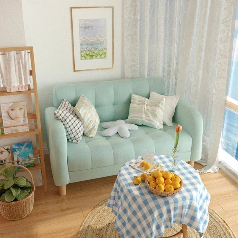 

Yellow Wood Legs Sofa Velvet Relax Gaming Chair Loveseat Sofa Adults Unusual Sofa Moderno Doble Reclinable Home Furniture