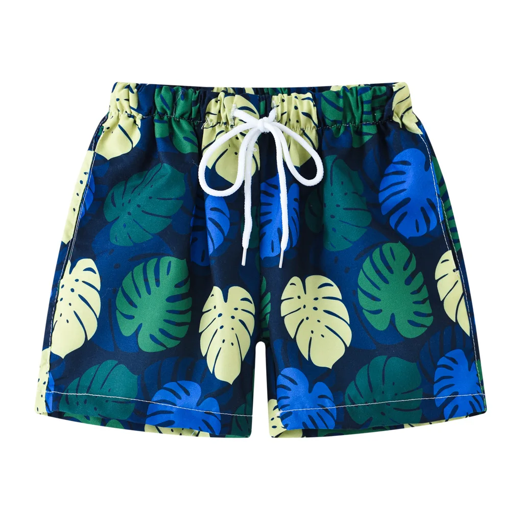 Tronco de natação estampado para bebês, shorts de praia infantil, maiô, roupa de banho, 2 a 8 anos, verão, 2023