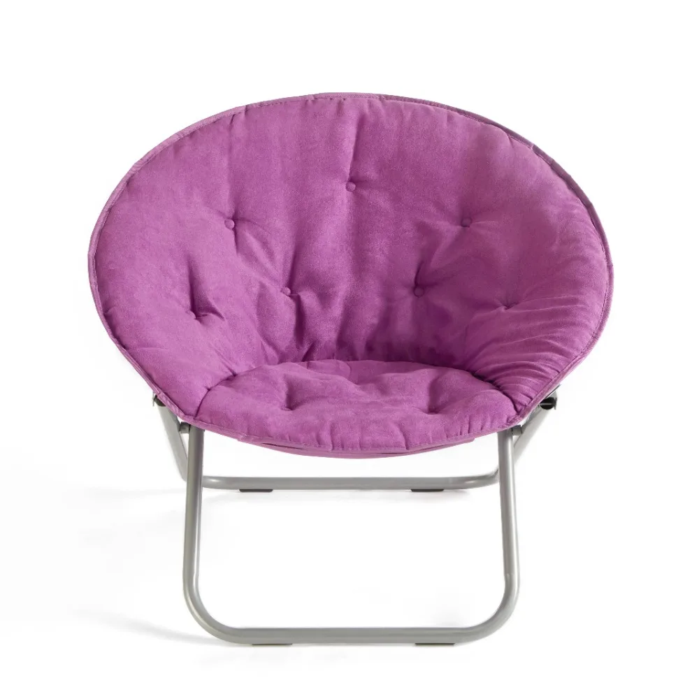 

Large Super Soft Microsuede 30" Saucer™ Chair, Purple