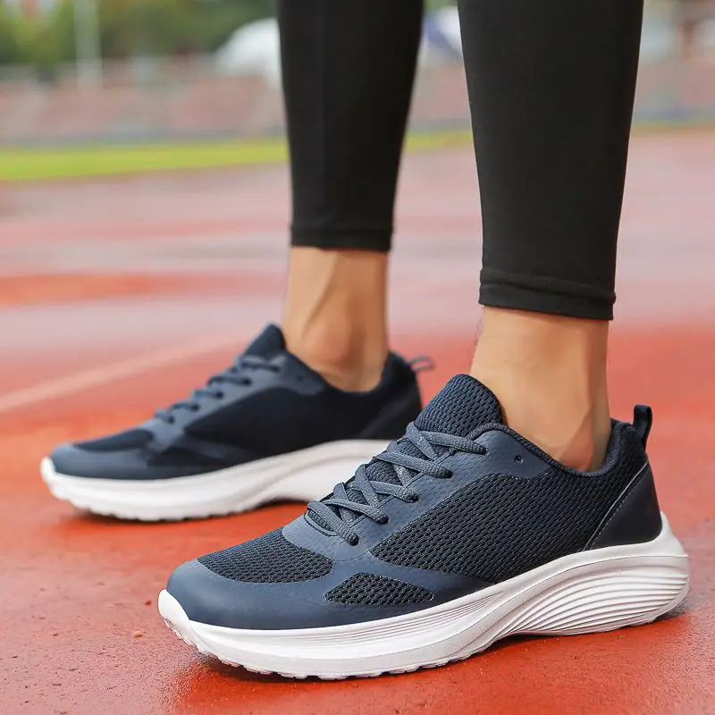 

Мягкие дышащие сетчатые мужские повседневные кроссовки на толстой платформе, спортивная уличная корейская удобная мужская спортивная обувь по низкой цене