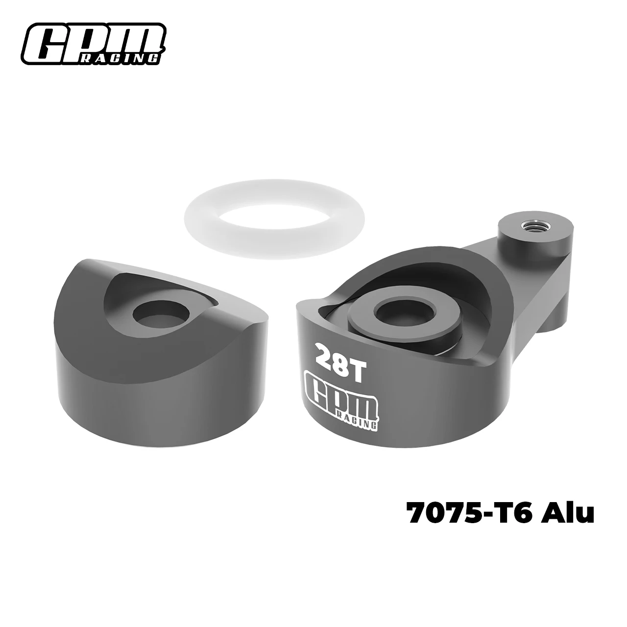 GPM 7075 Alu Stuurhoorn 28T（Servo Saver）AXIAL 1/30 SCX30 Ford Bronco Jeep K10