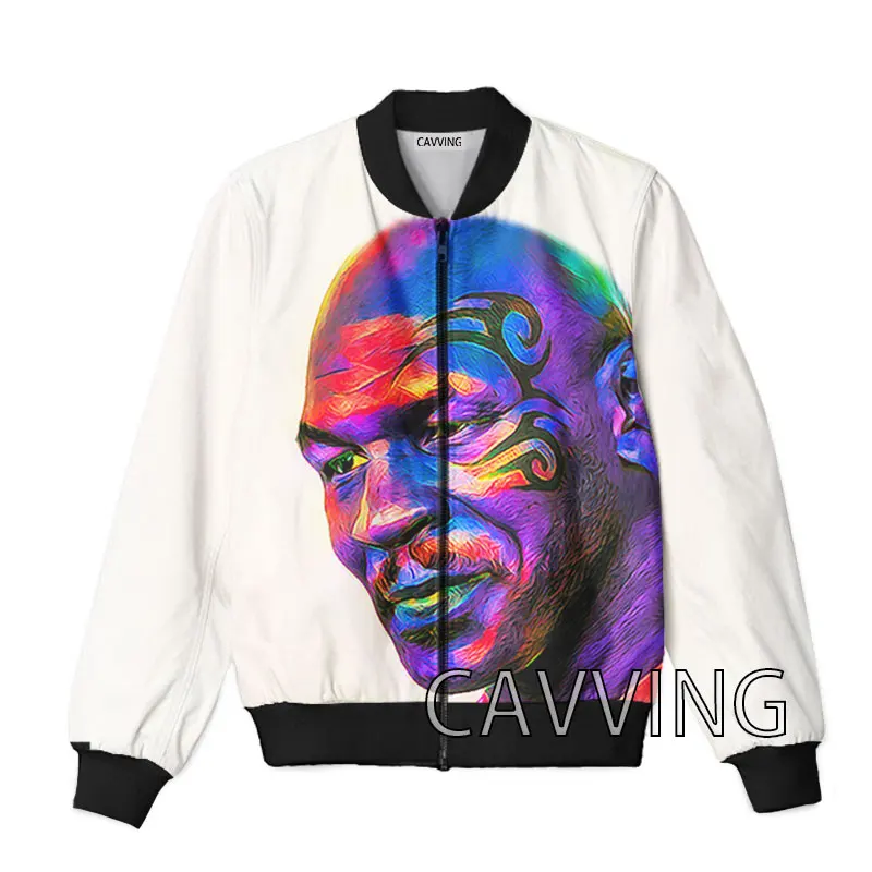 

CAVVING 3D Printed Mike Tyson Zipper Bomber Jackets Men Overcoat Mens Coat Zip Up Jackets for Women/Men Z02