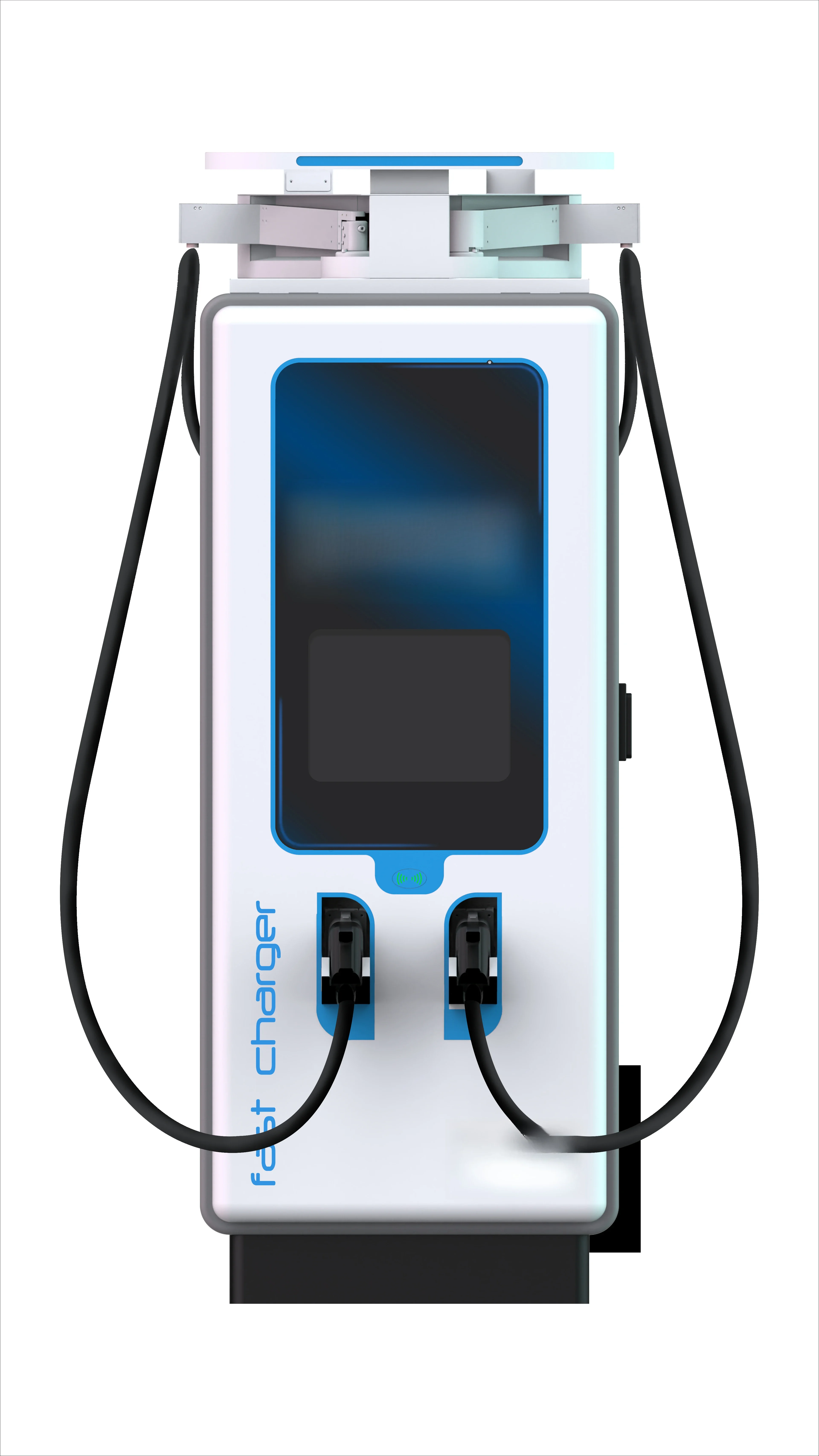 SCU 120KW DC EV Charger Big Screen Commercial Use Electric Vehicle Charging Station New Condition Floor-Mounted Charging Station