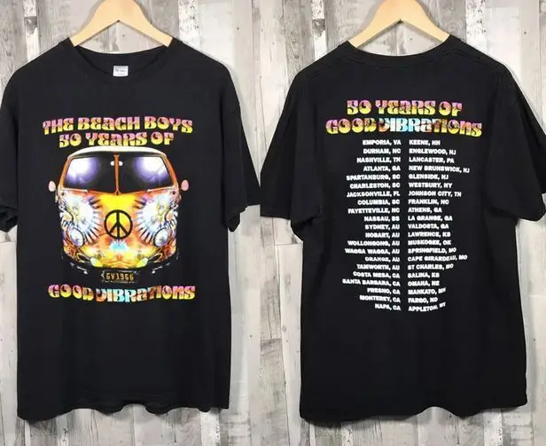 The Beach Boys 50 Years of Good Vibrations Concert Shirt