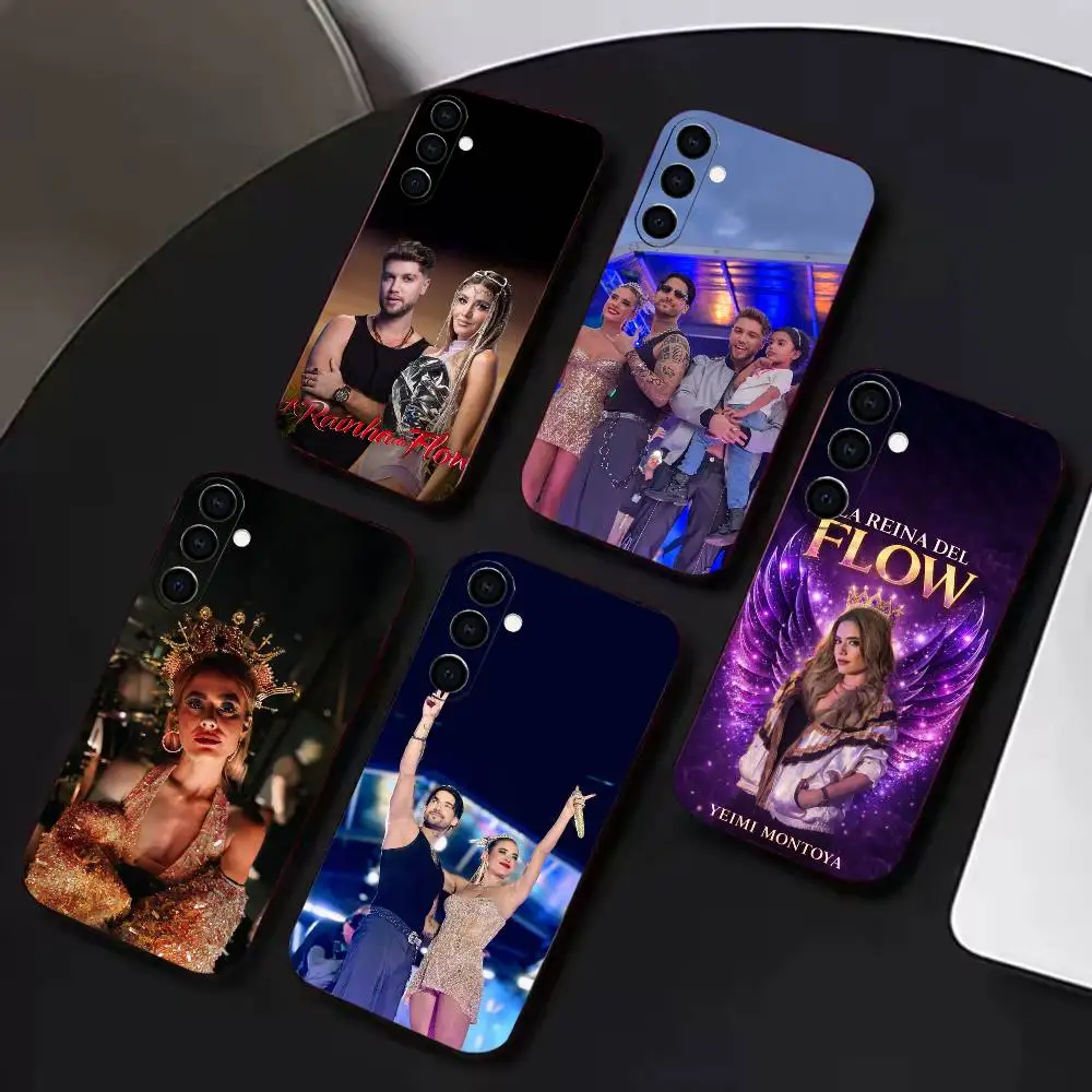 Чехол для телефона Yeimy Montoya-The Queen of Flow для Samsung A72, A53, A71, A70, A52, A73, A51, силиконовый, черный, мягкий