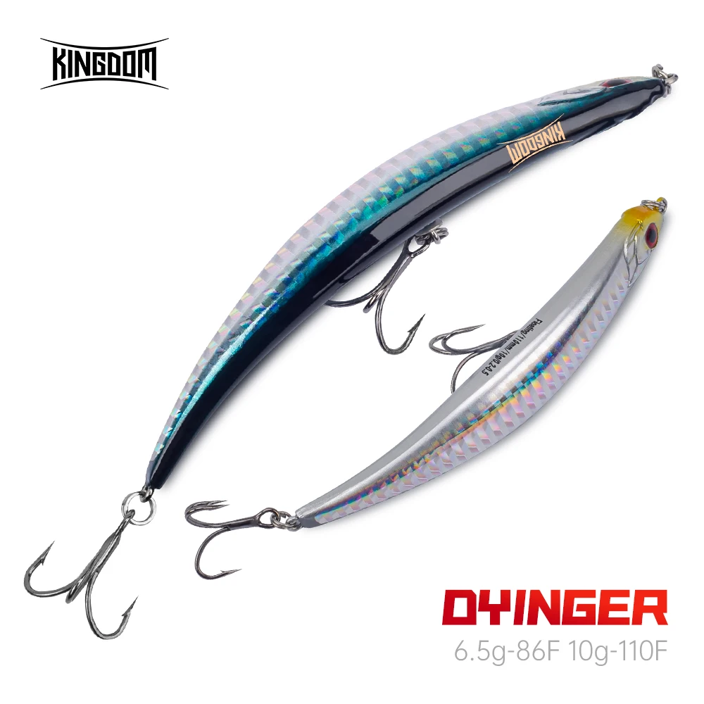 

Kingdom Topwater Плавающие рыболовные приманки-карандаши Jerkbaits 110 мм 10 г 86 мм 6,5 г Искусственные воблеры Жесткие приманки для рыбалки для морского окуня