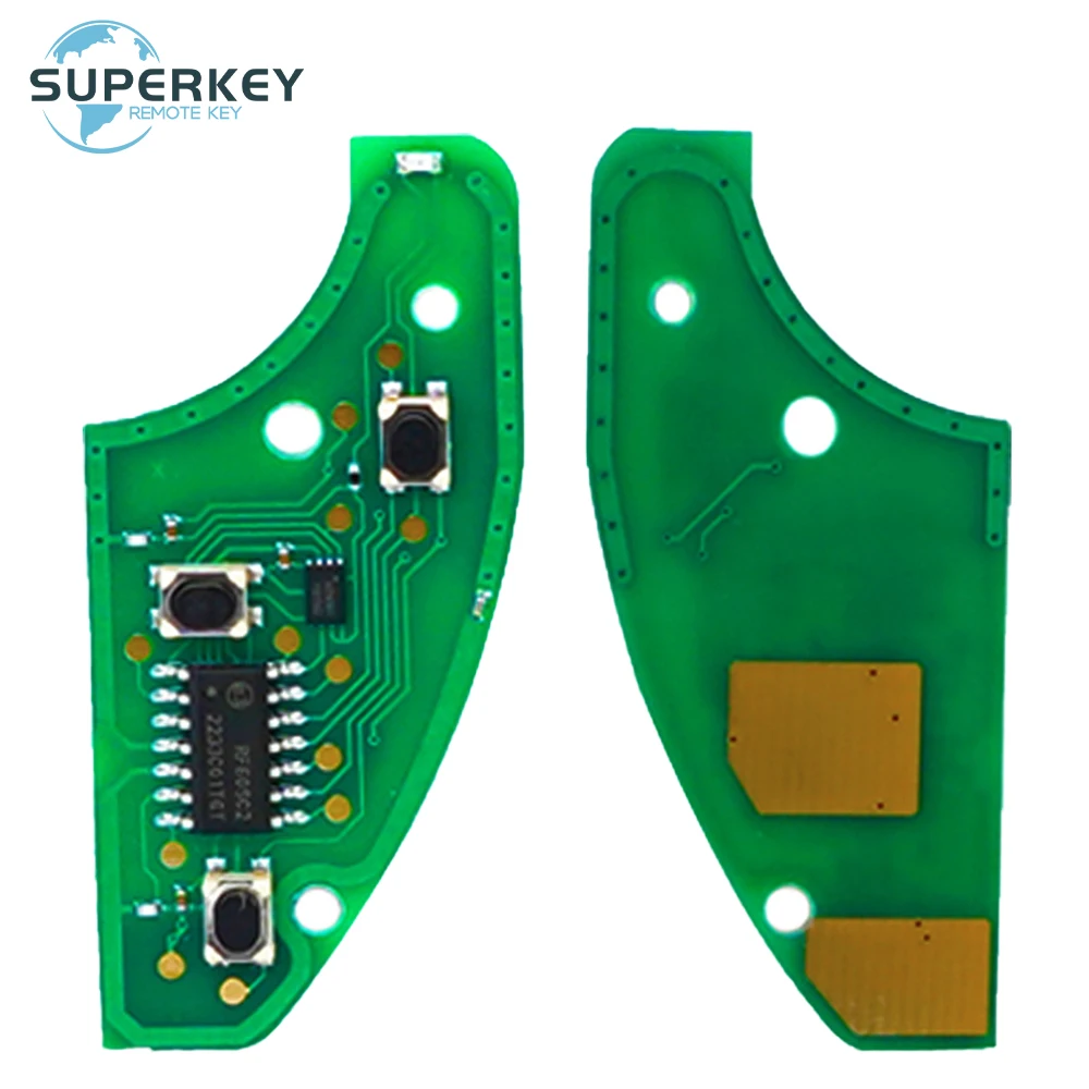 SUPERKE 2/3 Buttons Replacement Folding  With SIP22 Blade Flip Remote Car Key For Alfa Romeo 147 156 166 GT 433MHz ID48 Chip