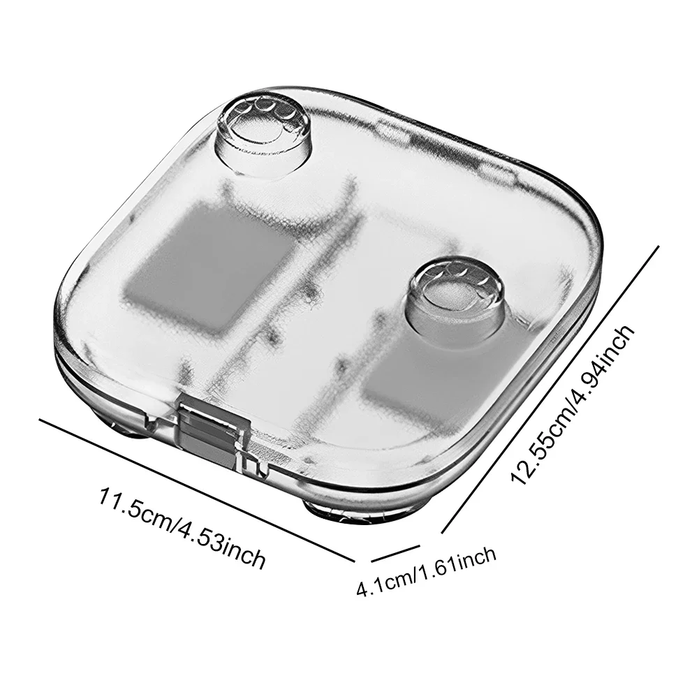 للتبديل 2 مقبض صندوق تخزين شفاف المضادة للخدش واضح حامي شل مع فتحات بطاقة الألعاب للتبديل 2 مقبض Joy-cons