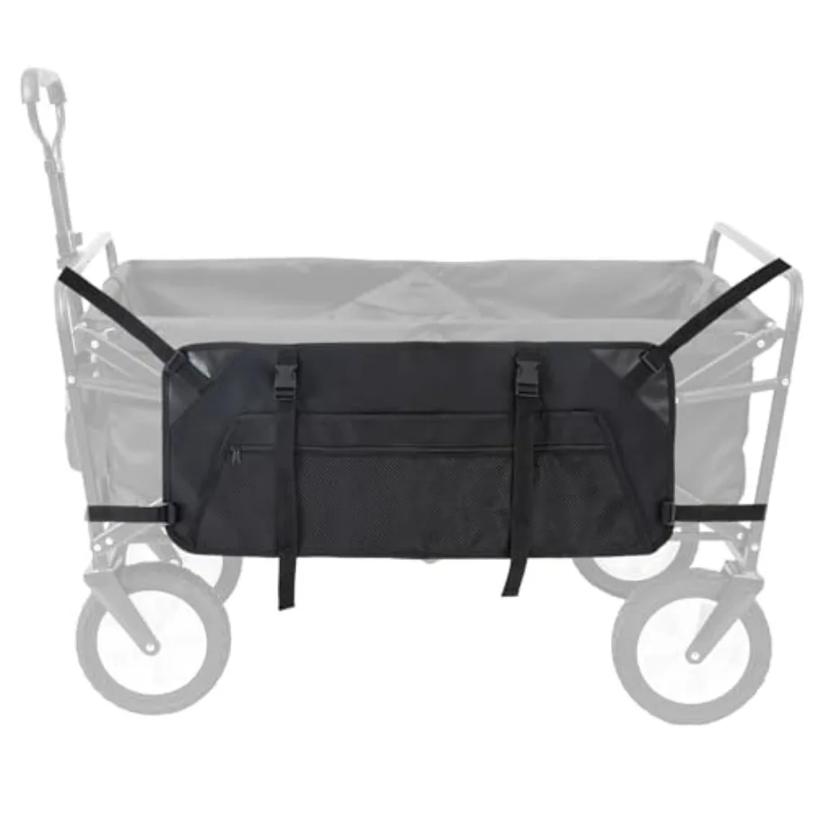 

Collapsible Wagon Side Pocket for Umbrella900D Oxford Cloth Garden Cart Side Pocket with Mesh Pouch Large Capacity Stroller Wag