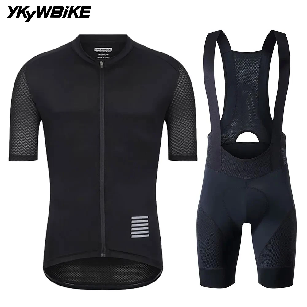 Ykyw Männer Radfahren Kurzarm Trikot Kleidung Set Sommer atmungsaktiv MTB Radsport Träger hose Fahrrad hose Kit Fahrrad anzug Maillot – Detail 5