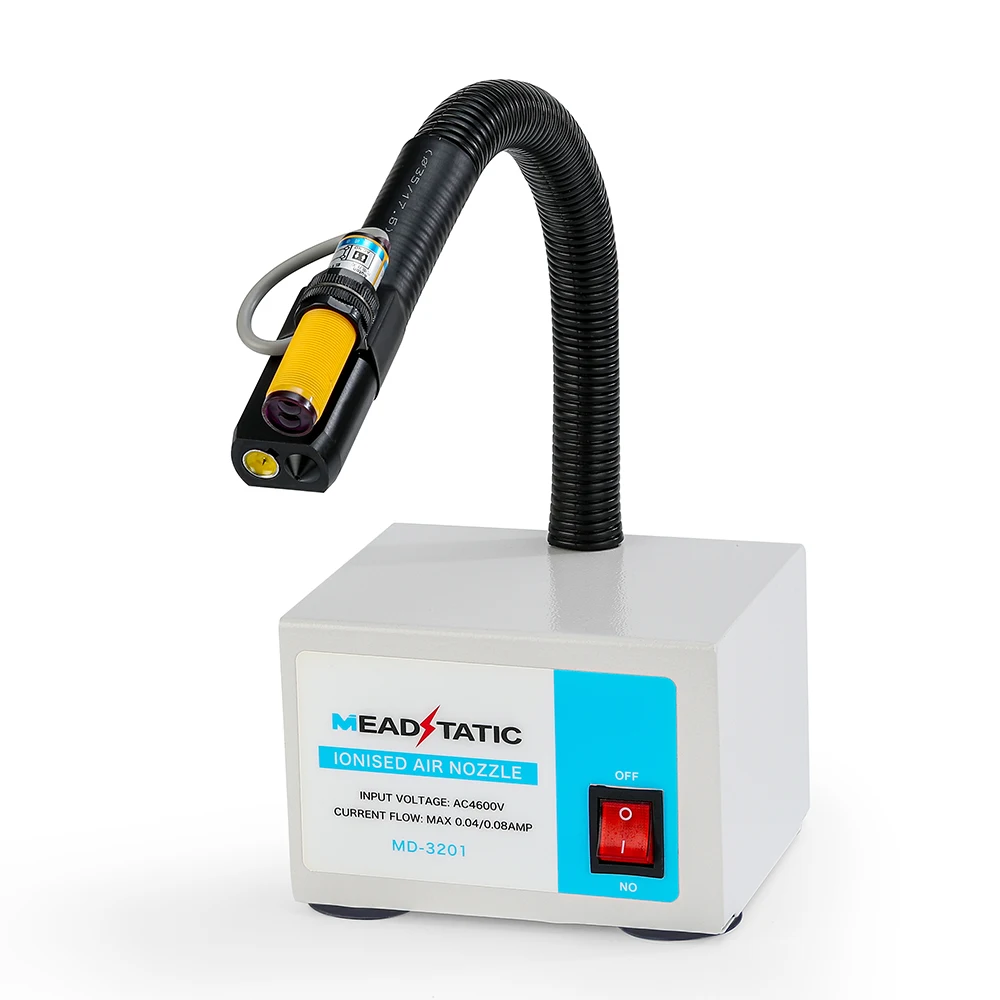 Pistola antiestática ionizante Air Snake ESD Eliminador eletrostático industrial automático