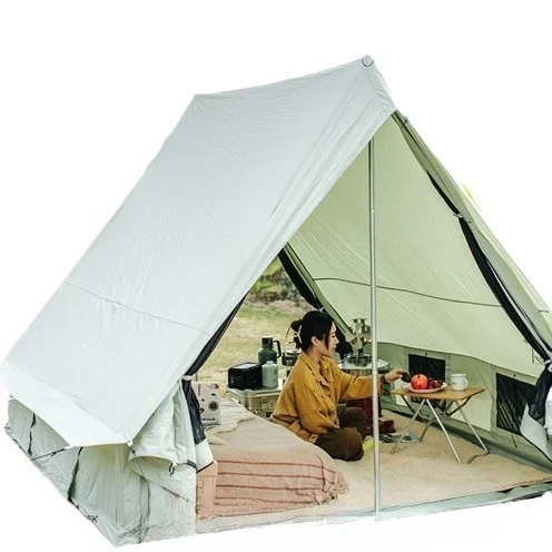

Outdoor retro cotton, tent luxury camping cotton tent heightened version of the cabin