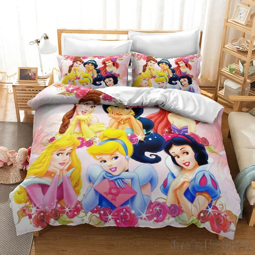 

Beauty and the Beast Snow White King Princess Duvet Cover Set HD Cover for Kids Bedding Sets Bedclothes Bedroom Decor