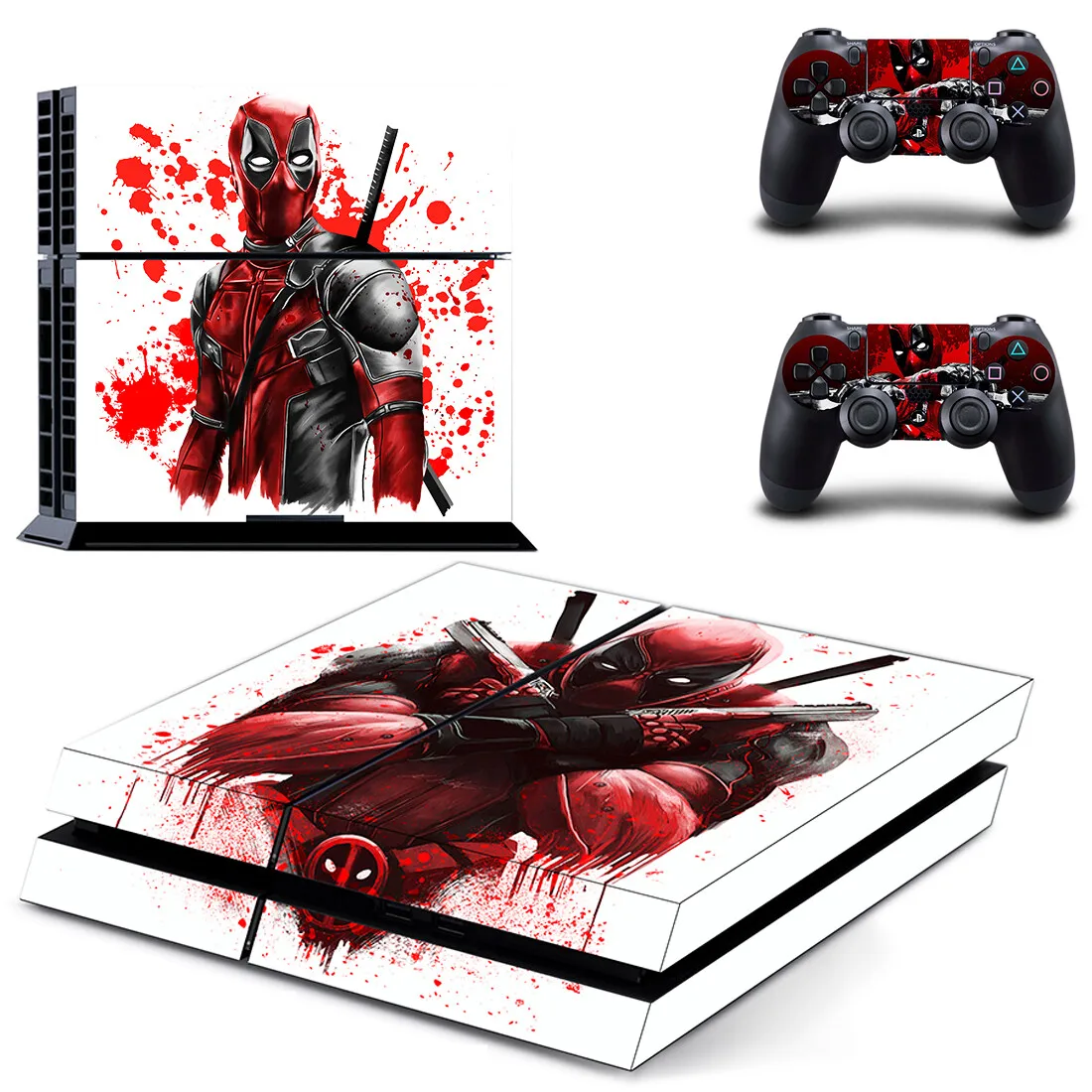 New Film PS4 Fat Skin Sticker Decal Cover for Console and 2 Controllers PS4 Normal Skin Sticker Vinyl