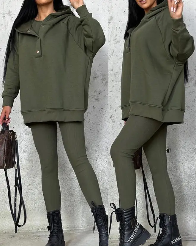 

O-Neck Tank Top and Pants Set Hooded Coat New Fashion 2023 Hot Selling Women's Three Piece Set