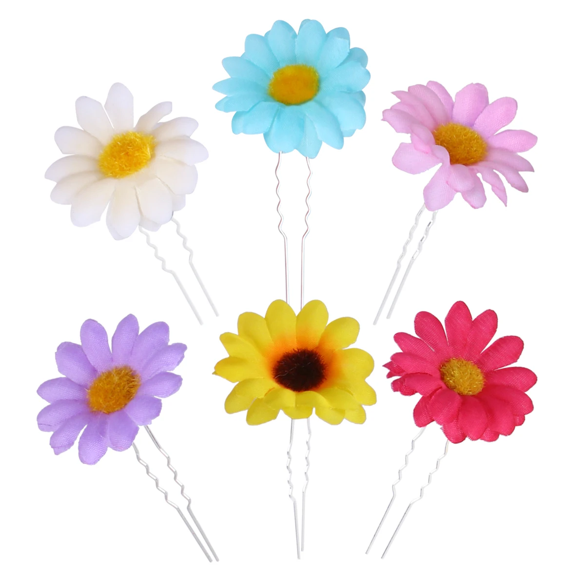 

6 Pcs Simulation Rose Hairpins Bridal Hair Accessories Women Chopsticks Decoration Wedding Party Updo Hairstyles DIY Gift
