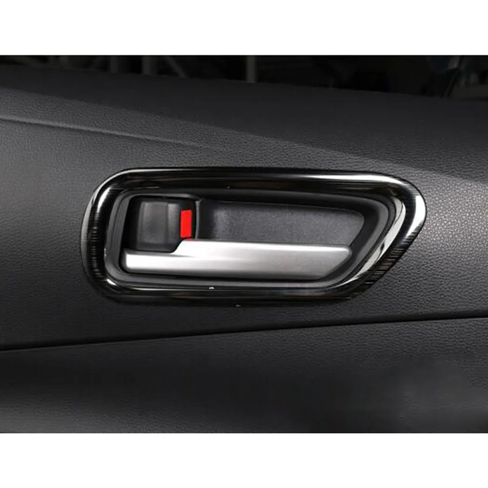 Car Styling Cover Trim ABS Plastic/Steel Door Armrest Handle Bowl Frame 4PCs For Toyota Corolla Altis 2019 2020 2021 2022