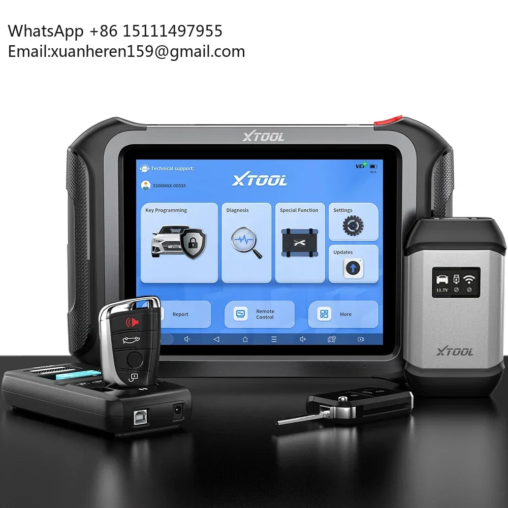 X100 MAX IMMO Auto Key Programming Tool with KC501 All Systems Diagnosis Bi-directional ECU Coding Programming Scan Tool