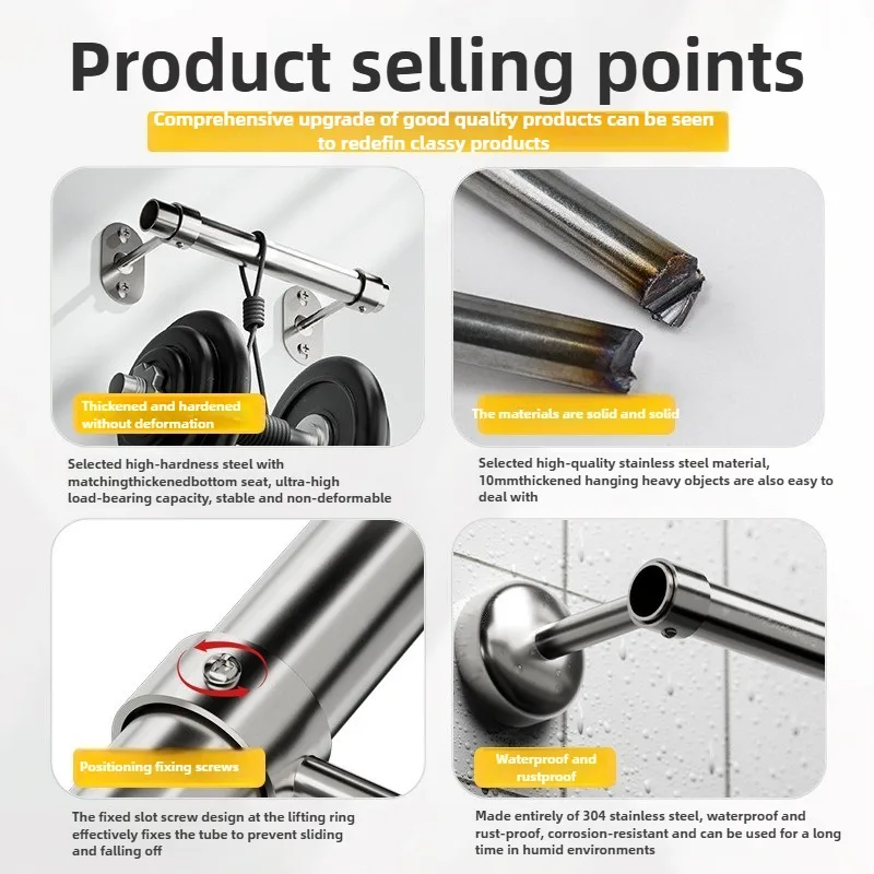 1pcs 201/304 Stainless Steel Flange Pipe Bracket Tube Flange Bracket Wall Mount Cloth Rack Pipe Bracket 25/32mm ID