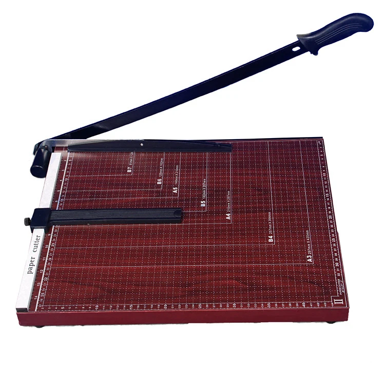 Cheap Price A3 Size Manual Paper Cutter Guillotine Office School Use Desktop Trimmer Paper Cutter Machine Wooden Base