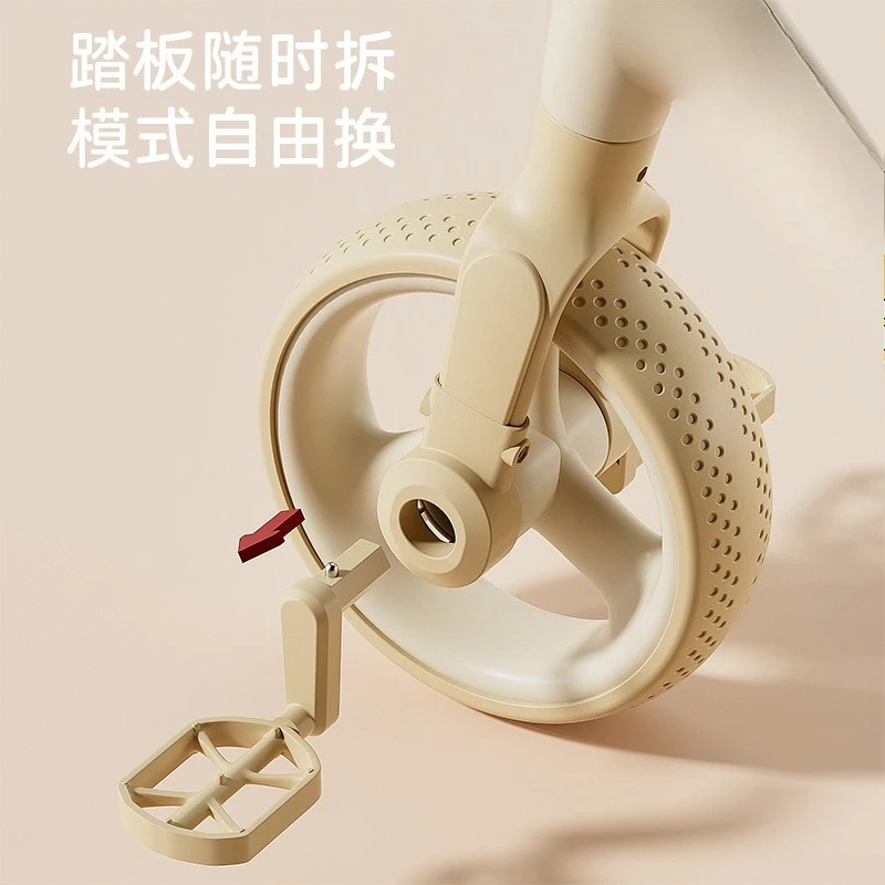 Children's balance scooter bicycle 1 to 3-6 years old children's baby toy bicycle 4-in-1 balance tricycle