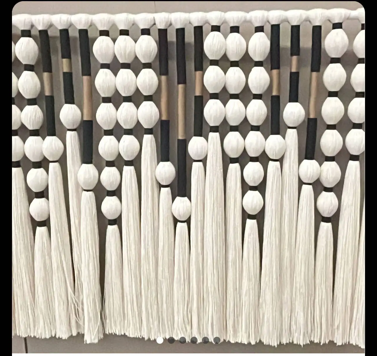 Home Decor Luxury 3D Painting Handmade Weaving Wall Hanging Yarn Crochet Art Cotton Fiber Wall Art