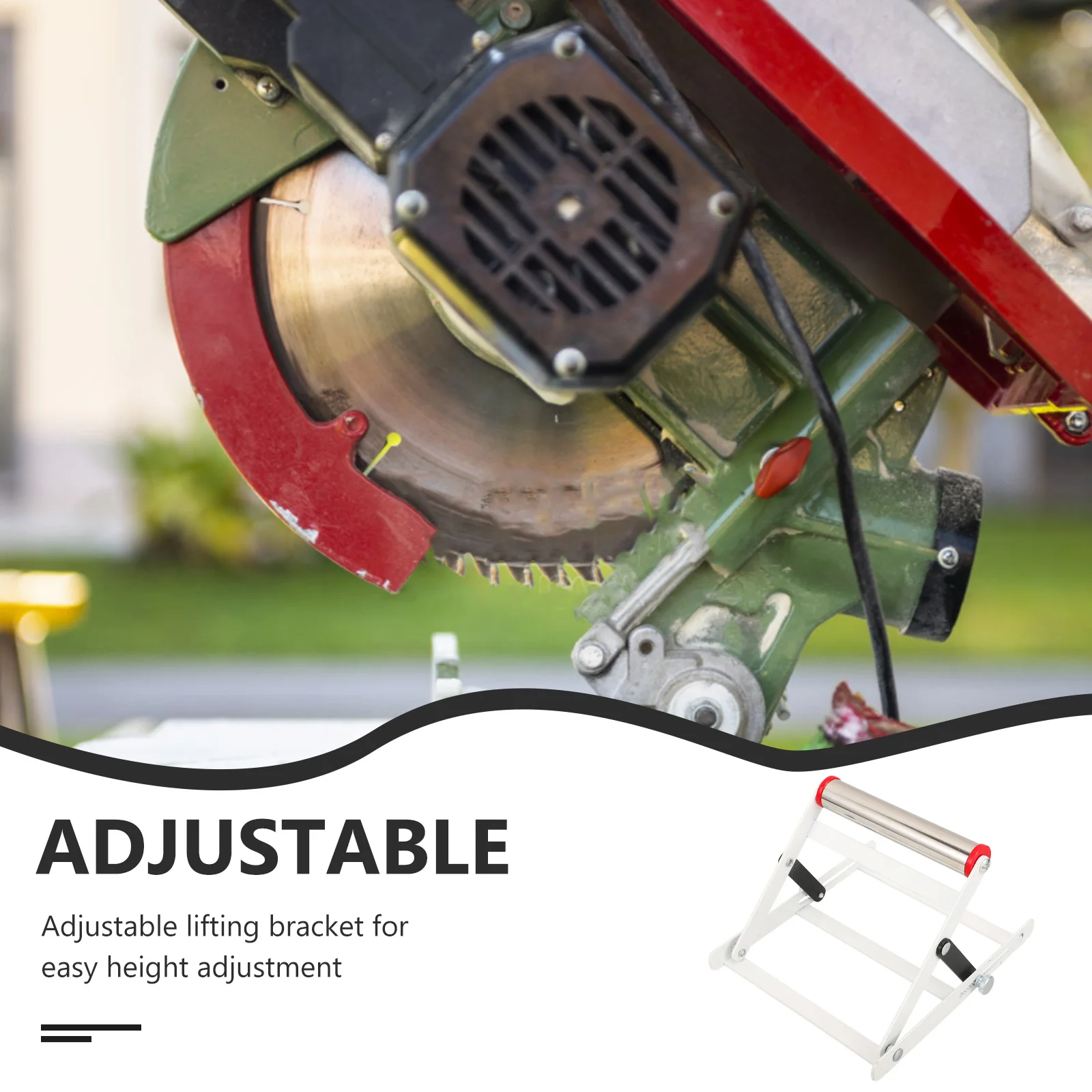 

Adjustable Cutting Machine Support Stand Metal Anti-Slip Heavy Duty Bracket for Various Cutters Stainless Steel Material Holder