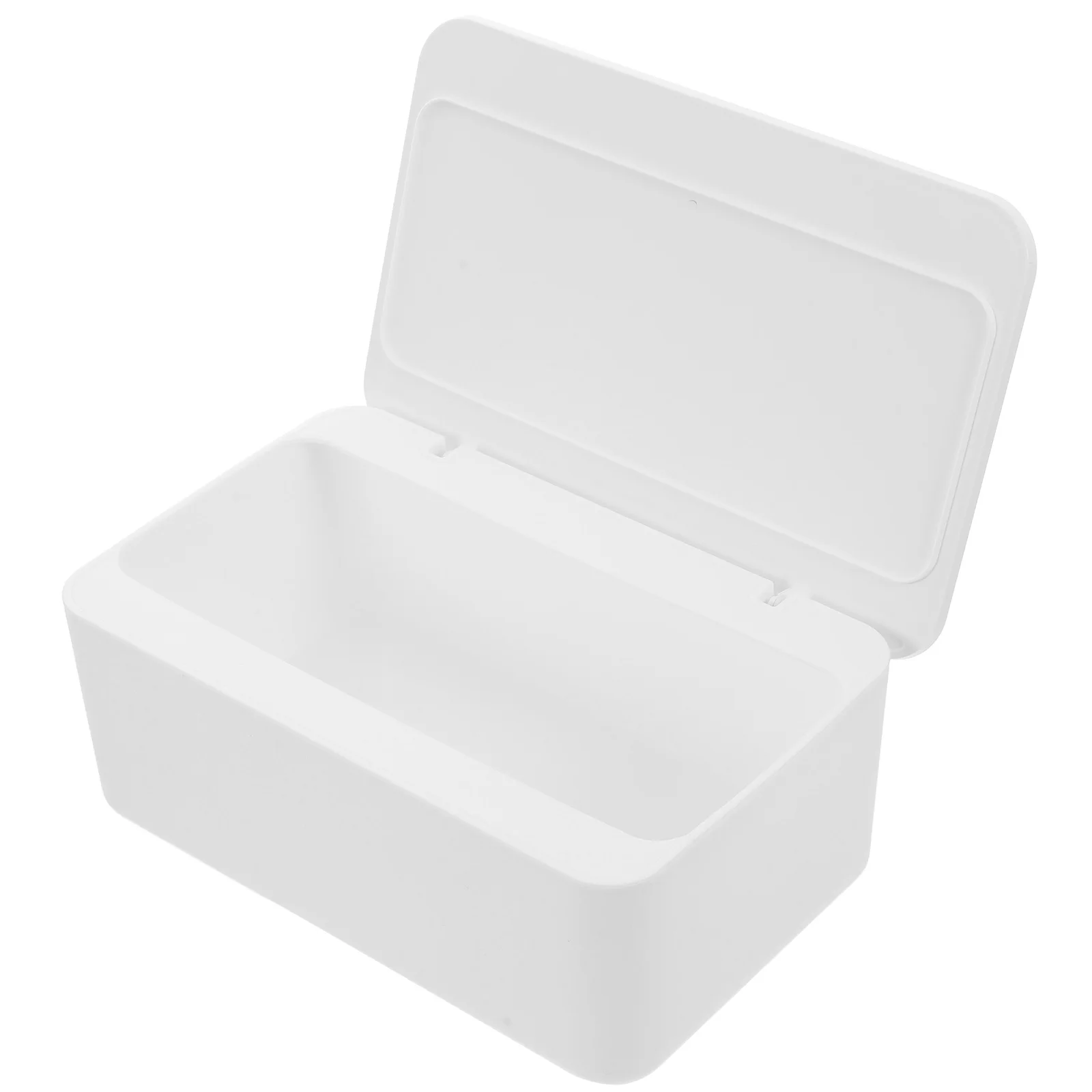 

Wipes Storage Box Plastic White with Lid Easy Clean Baby Wipes Holder Organizer for Bathroom Nursery White Storage Box