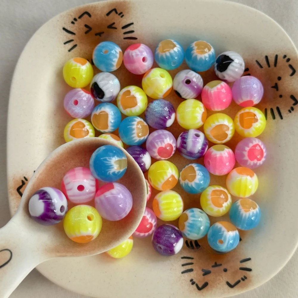 5/10/20 Pcs, 16mm, Resin, Heart, Beads, Straight Hole, DIY, Beads, Jewelry Accessories, Jewelry Making Supplies