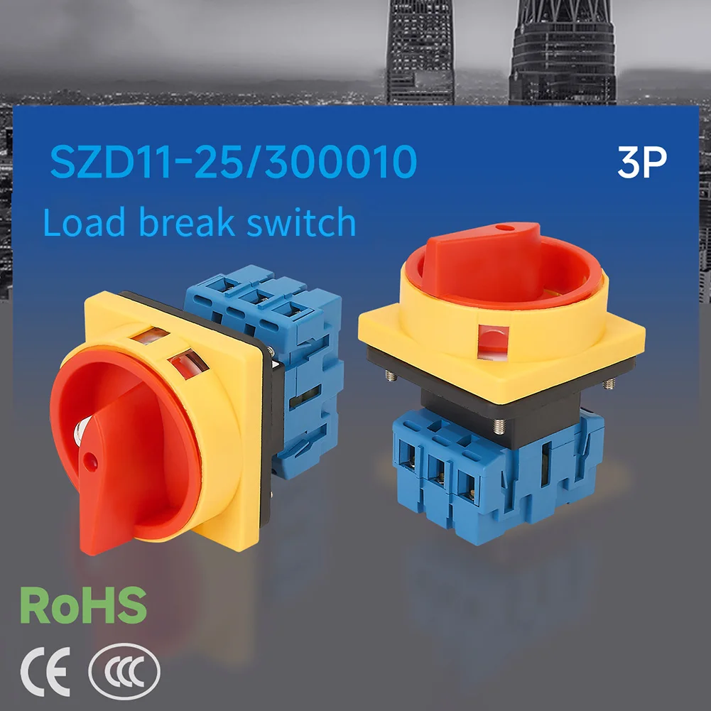 Circuit Breaker Padlockable Switch AC440V 3-Phase Switch Safe Isolation Fast OFF-ON Shutdown Flame-retardant Shell