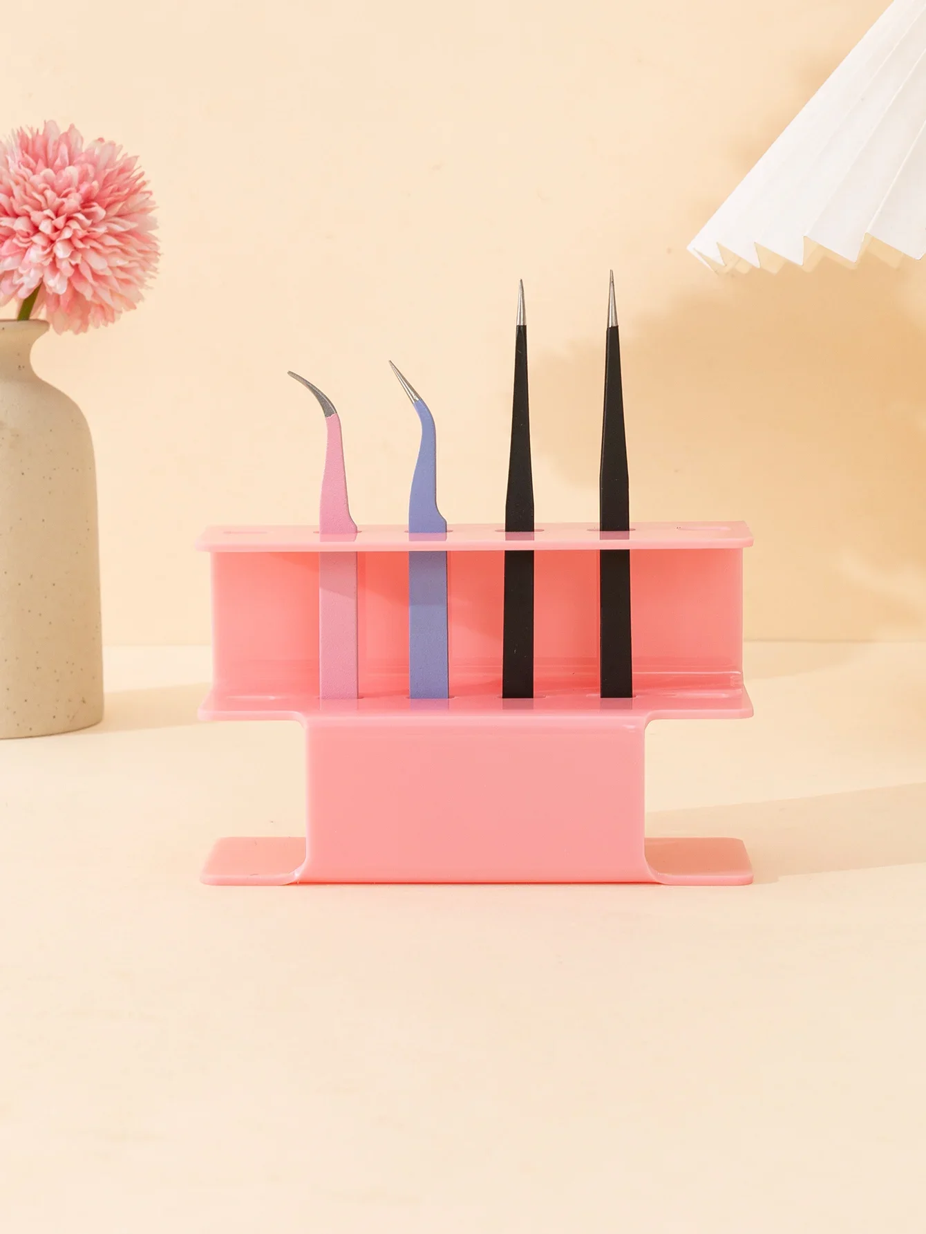 1pcs Eyelash Tweezers Storage Rack,Tweezer Holder Stand, Organizer Holder Stand Nail Tattoo Beauty Tools Shelf  lash supplies