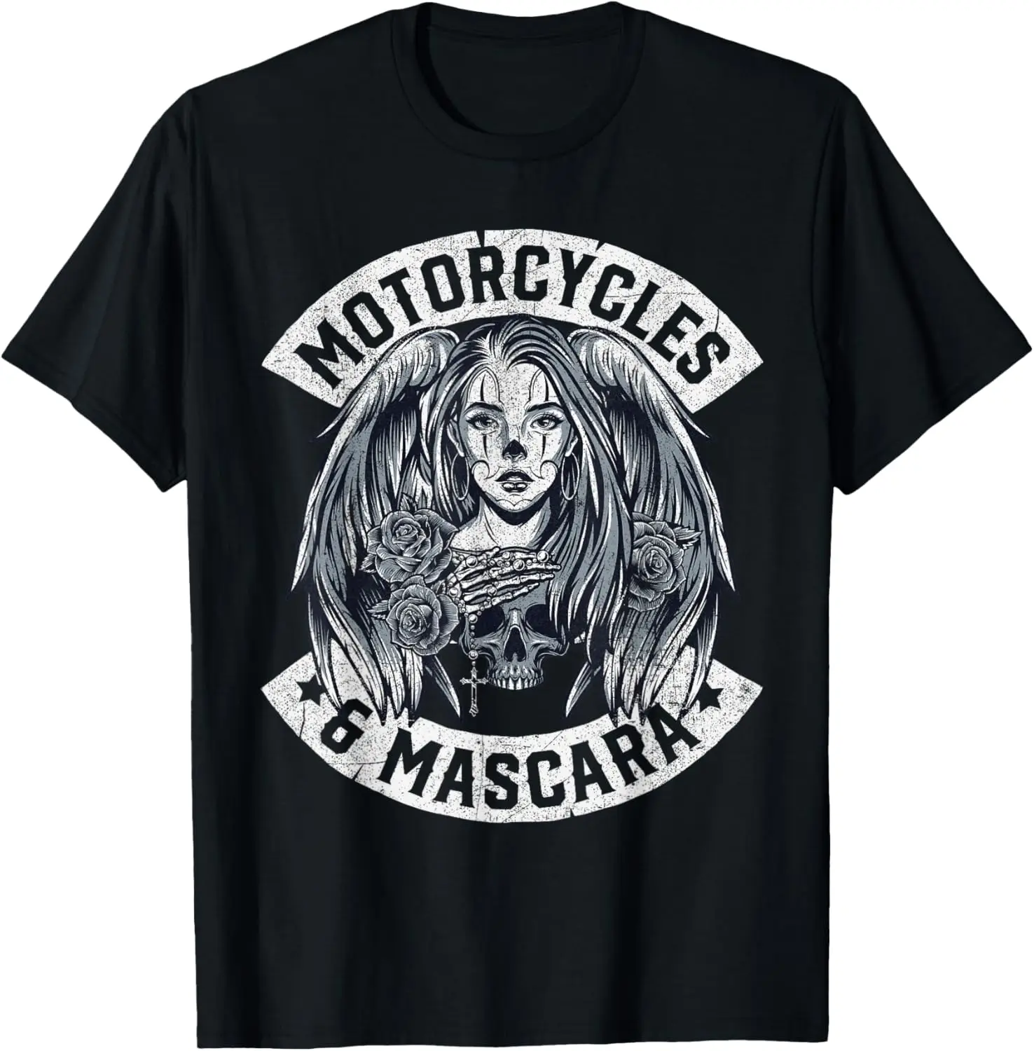 

Motorcycles and Mascara Cute Motorcycle Chick Biker Girl T-Shirt Motorcycle