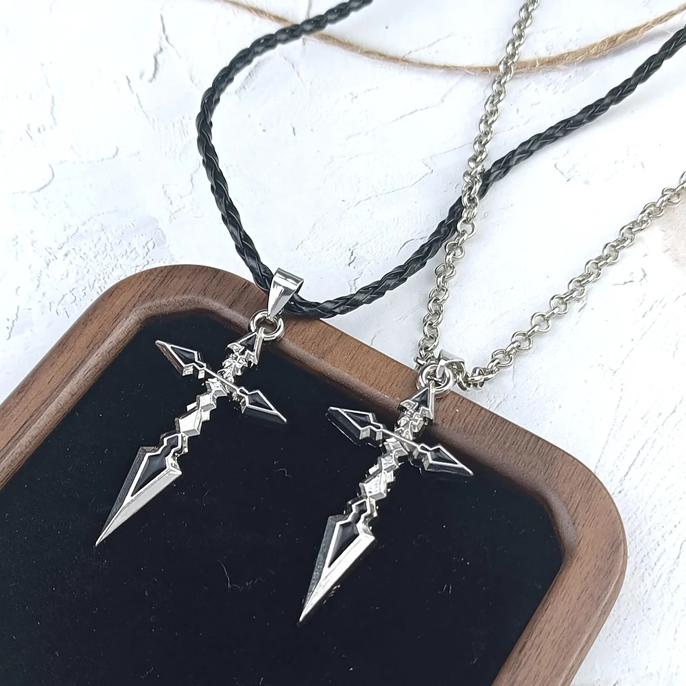 Anime Fate Stay Night Necklace Zero Saber Altolia Pandragong Cosplay Unisex Cross Pendant Necklaces Jewelry Accessories Choker