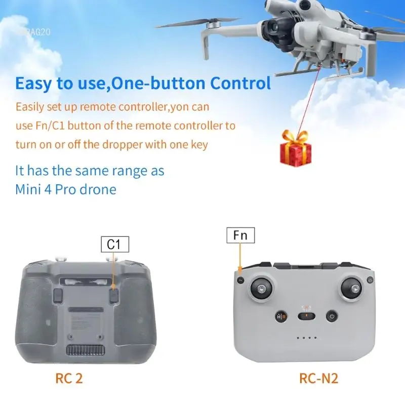 Airdrop System for 4 USB Charging Air-dropping Dropper Sea Fishing Gift Wedding Ring Deliver