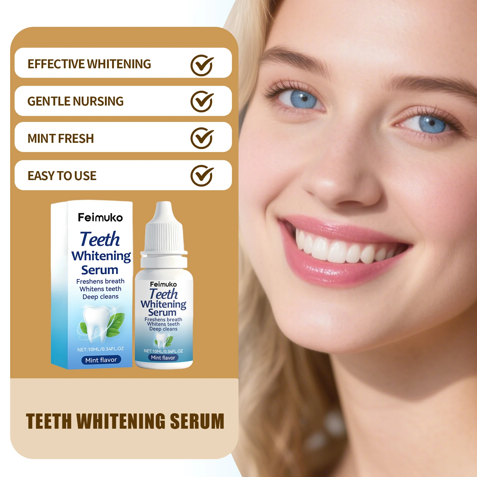 

Сыворотка для отбеливания зубов: мгновенное удаление налета, восстановление десен, без чувствительности, отбеливание, свежее дыхание, осветление, уход за зубами