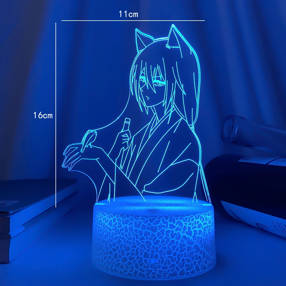 Acrylic 3d Lamp Anime Kamisama Kiss Tomoe for Bedroom Decor Night Light Children\'s Birthday Gift Room Desk Led Light Manga Tomoe