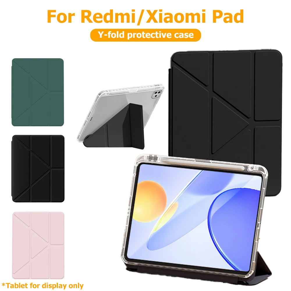 

Чехол Y Fold с держателем для карандашей для Xiaomi Red Pad 2 2025 SE 11 8.7 Pad 7 6 5 Pro Pro 12.1 Poco Pad 12.1 11th 12.1th Чехол для планшета