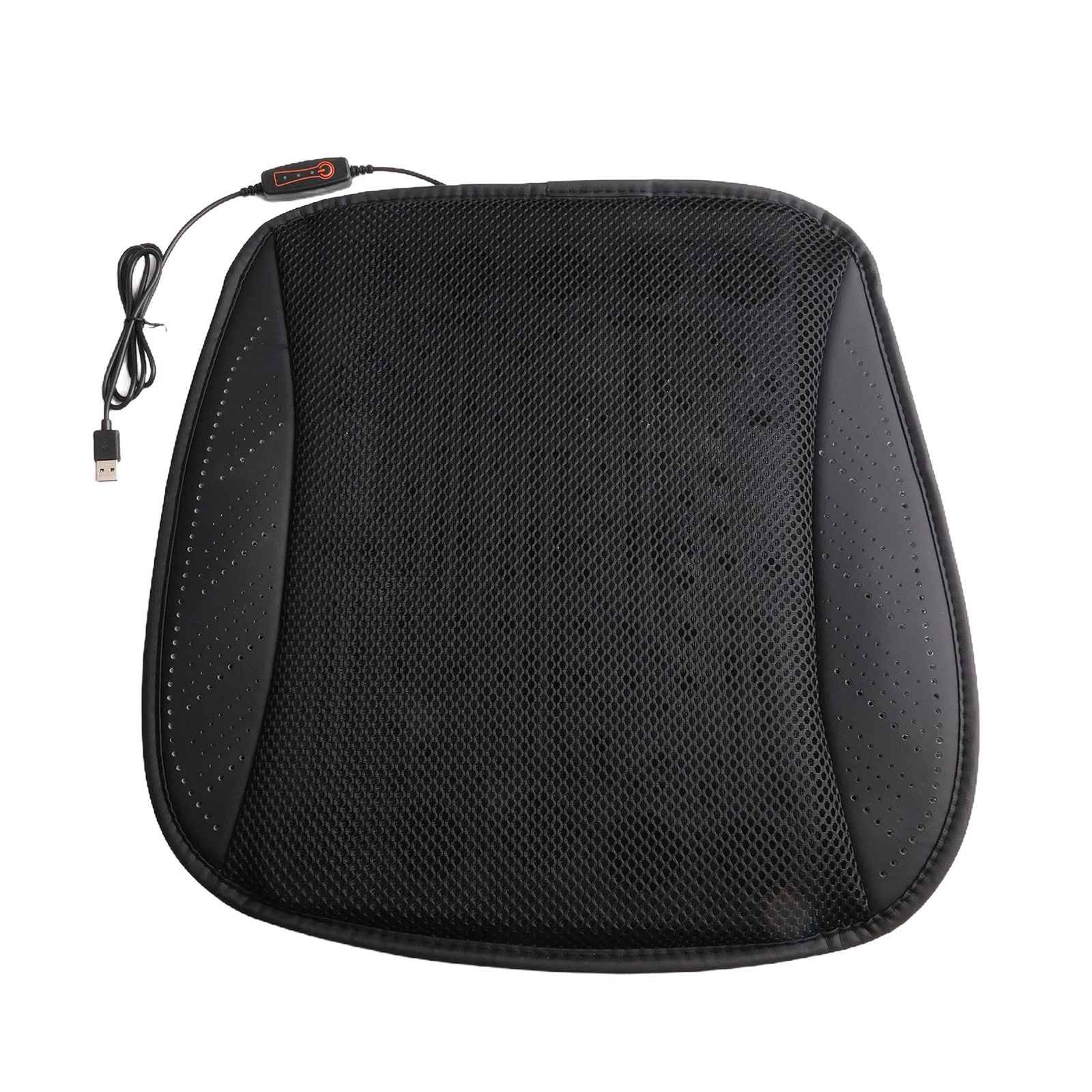 Car Summer Cooling Seat Cushion USB Powered 8 Fans 3 Levels Wind 3D Ice Silk Fabric Silent For Car Truck SUV Home Office 5V-24V