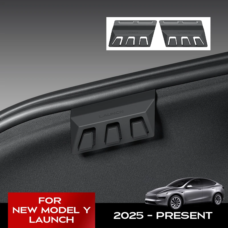 2Pcs Trunk Hooks for Tesla Model Y Juniper 2025 2026 Accessories Hidden Rear Boot Cargo Bag Hanger Grocery Hook Interior Parts