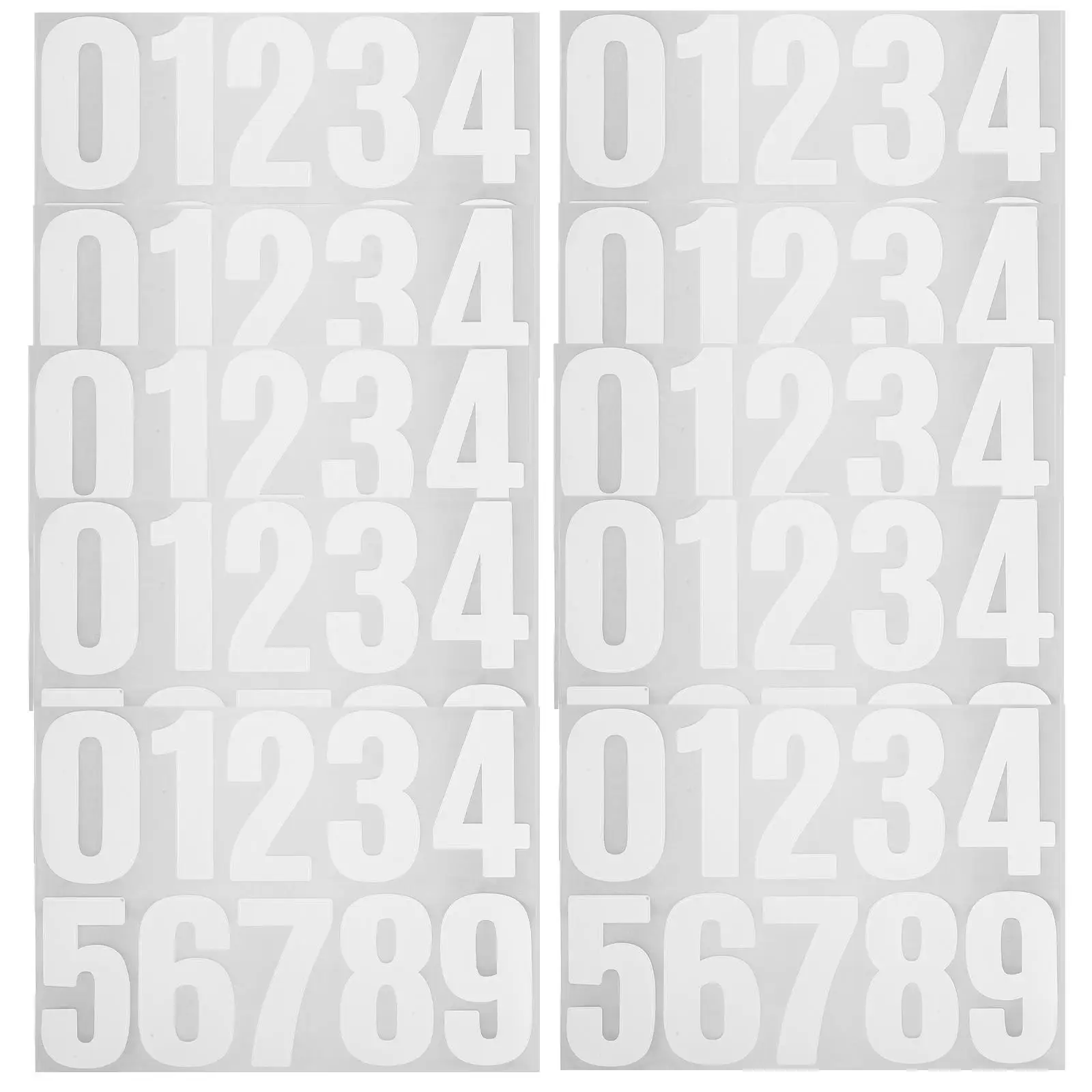 

4 Inch Waterproof Mailbox Numbers Stickers Car Decals Reliable Adhesive Clear Visibility Large Size Outdoor Use Door Numbers