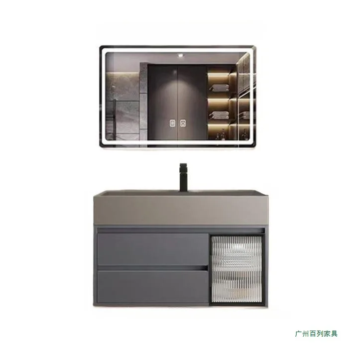 خزانة حمام كبيرة، حوض غسيل متكامل، مغسلة، حوض غسيل، حمام، مجموعة خزانة مغسلة قابلة للتخصيص #5