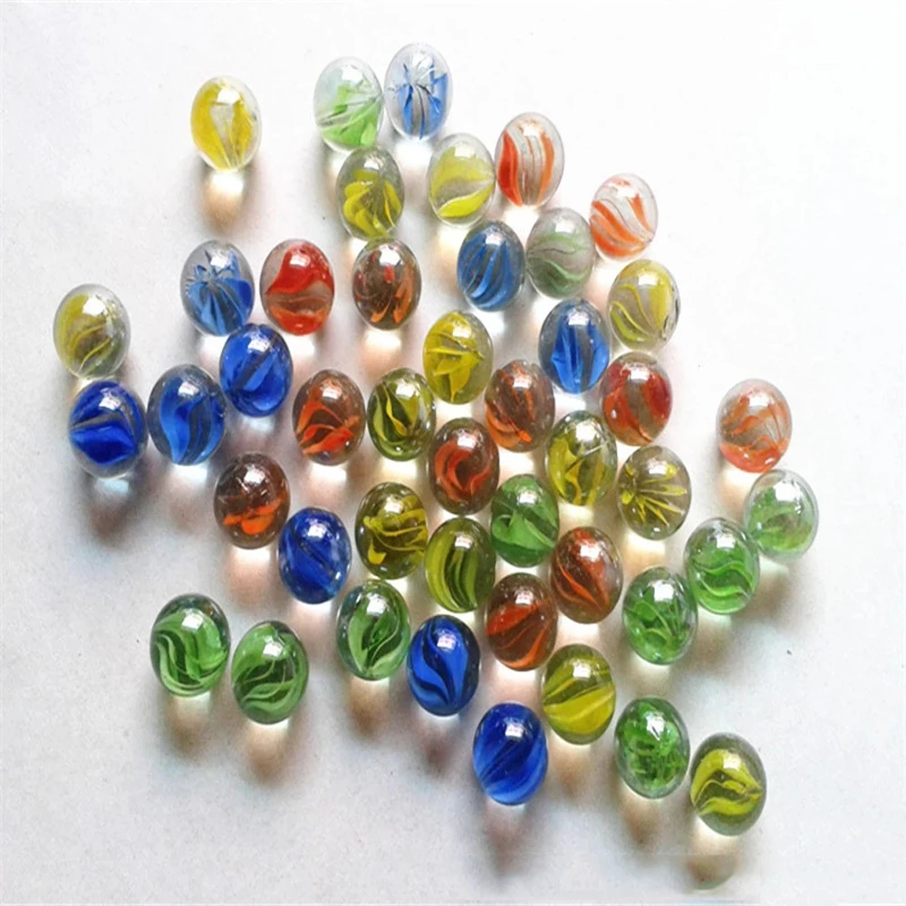 Pat Toys-Billes de verre colorées, boule rebondisnoyaux, perles de machine, jeu de course, décor à la maison, anneToy, 14mm