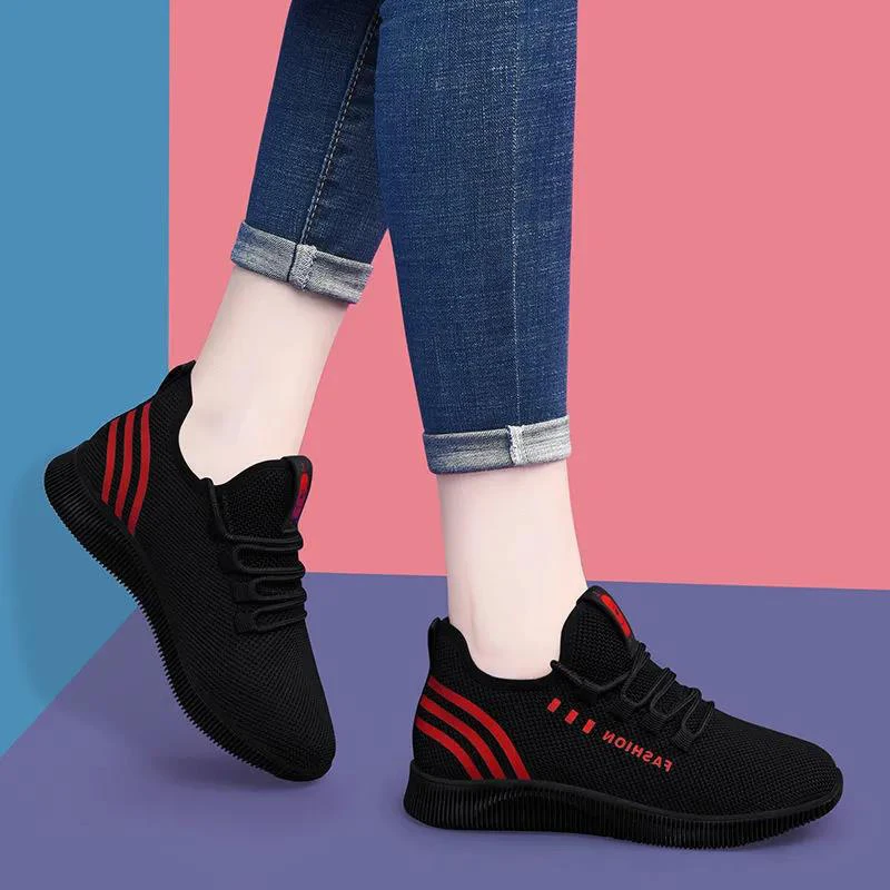 Women Casual Sports Shoes Woman Breathable Mesh Platform Sneakers Women Fashion Mesh Shoes Tenis Feminino Womens Sneaker Basket