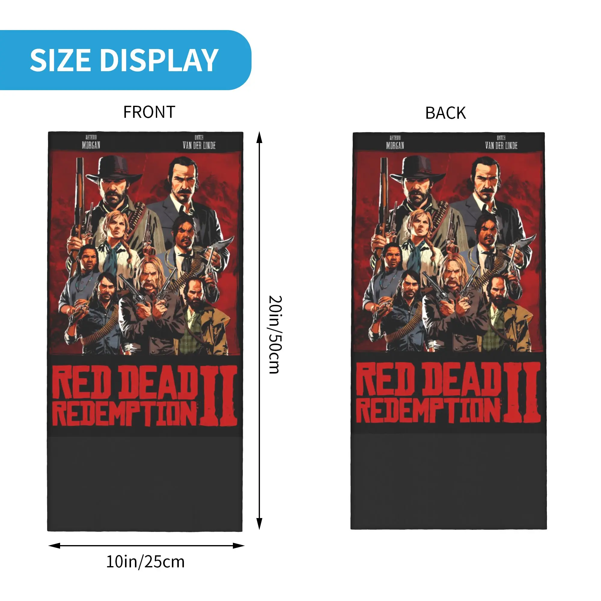 Red Dead Redemption Bandana Trendy Balaclava Spring Hunting Fishing UV Protection Cycling Mask Soft Motorcycle Face Mask