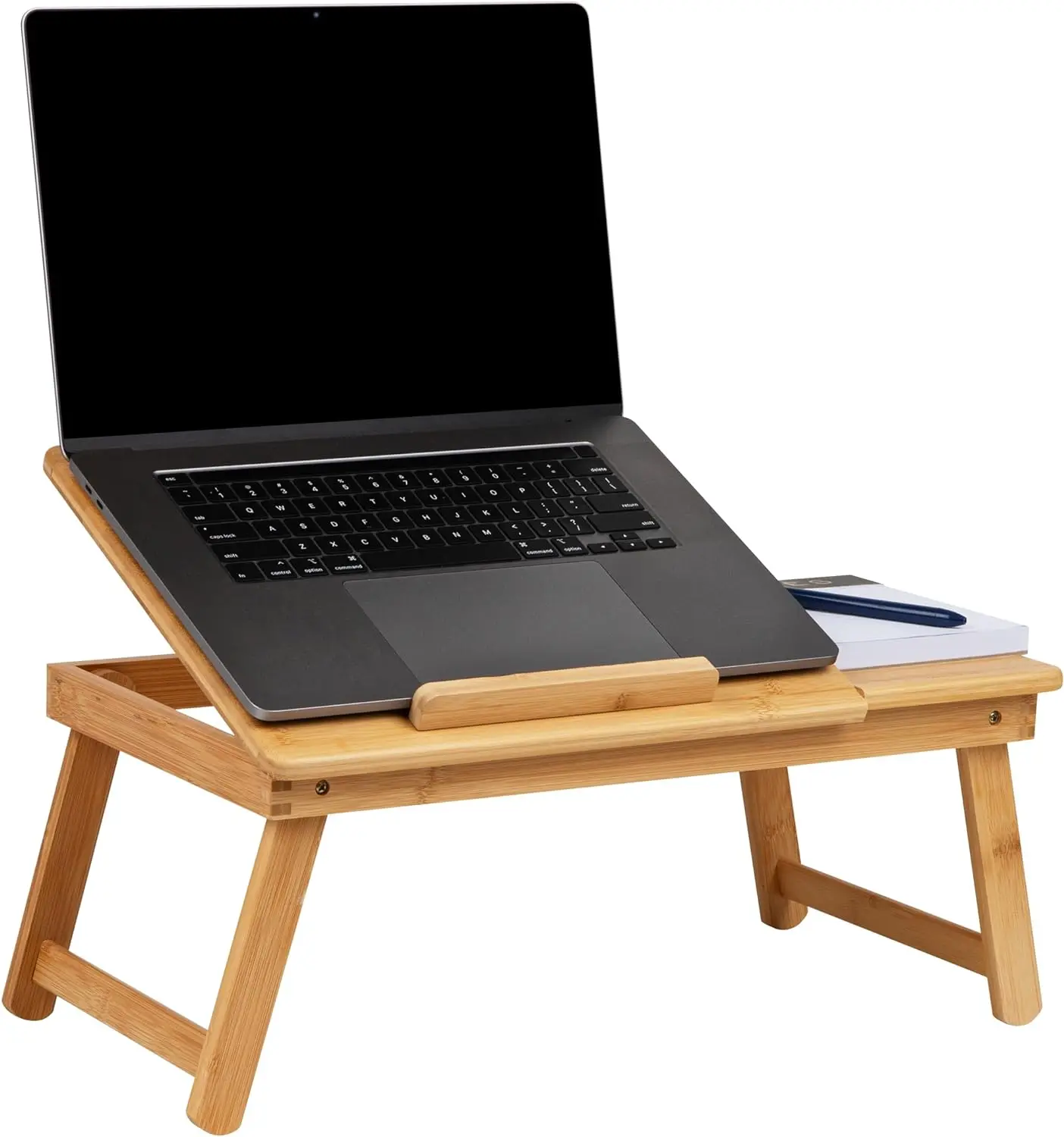 

！@Combohome Multifunction Portable Laptop Table Bamboo Lap Desk with Foldable Legs Computer Table for Laptop